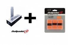 Bullpadel Hesacore + Bullpadel overgrip oranje GB1 Bullpadel Hesacore + Bullpadel overgrip oranje
