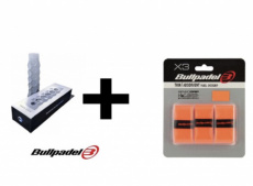 Bullpadel Hesacore + Bullpadel overgrip oranje Bullpadel Hesacore + Bullpadel overgrip oranje