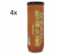 Drop Shot - Padel balls - Training - 4 tubes Drop Shot - Padel balls - Training - 4 tubes